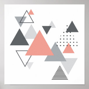Poster Conception géométrique scandinave Abstraite