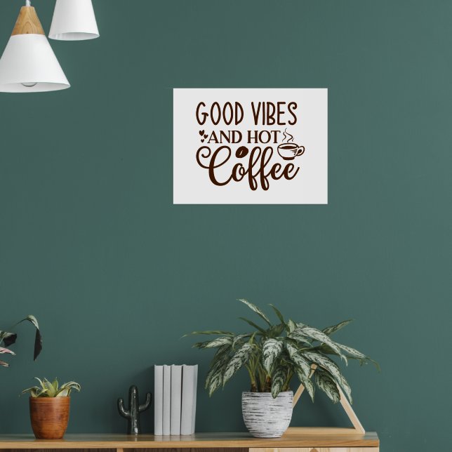 Poster Conception Good Vibes et café chaud (Salon 1)