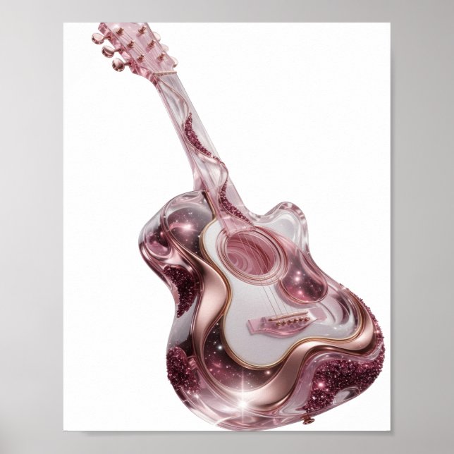 Poster Conception graphique ART ABSTRAIT Argent Clair (Devant)