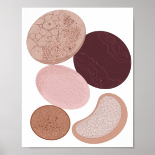 Poster Conception graphique ART ABSTRAIT gris ATTRAYANT