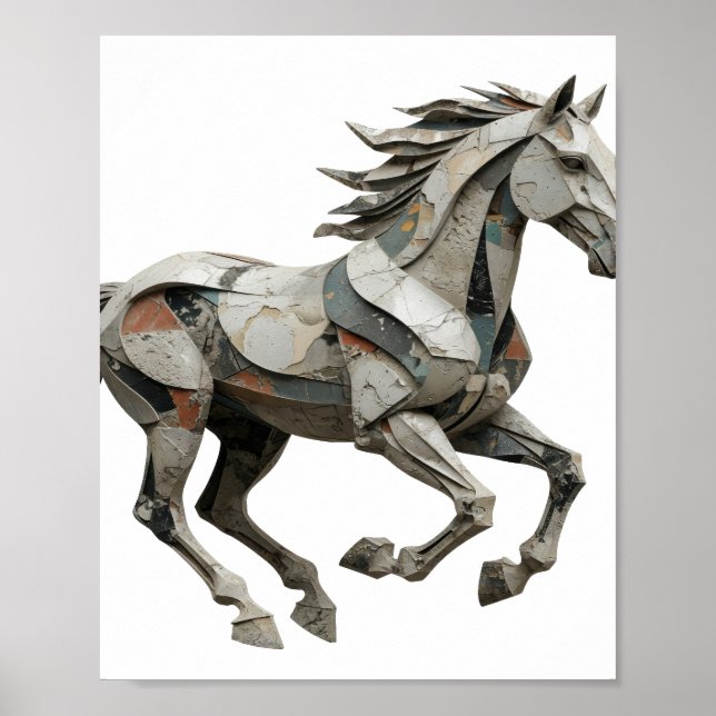 Poster Conception graphique ART ABSTRAIT Gris Cool (Devant)