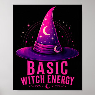 Poster Conception graphique de Halloween énergie sorcière