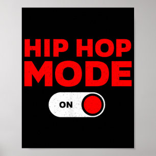 Poster Conception Hip Hop Drôle Pour Hommes Femmes Danse 