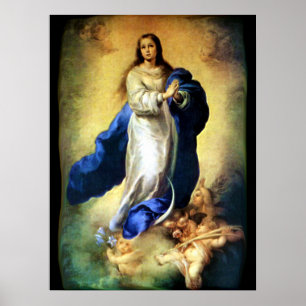 Poster Conception impeccable de Vierge Marie - Murillo