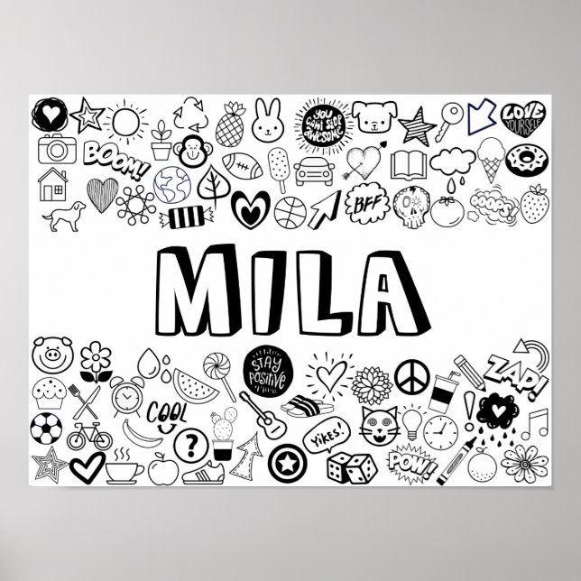 Poster Conception "MILA" couleur-it-Yourself (Devant)