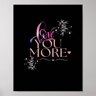 Poster Conception minimale de Je t'aime plus