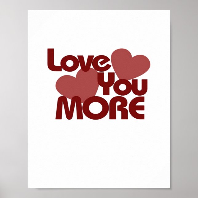 Poster Conception minimale de l'amour plus grand  (Devant)