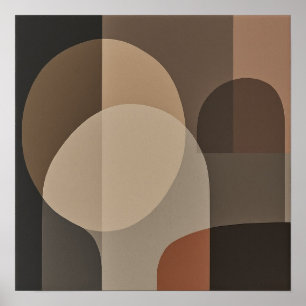 Poster Conception minimaliste chaude d'assemblée neutre