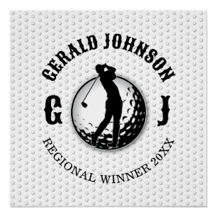 Poster Conception minimaliste élégante de golf