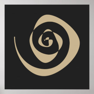 Poster conception motif spirale
