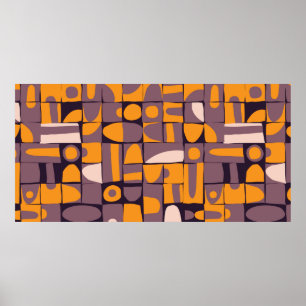 Poster Conception motif transparente avec bracelet géomét