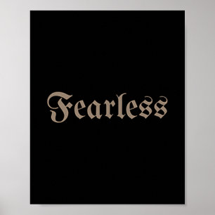 Poster Conception Motivationnelle Sans Peur Pour Hommes,
