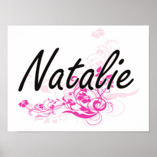 Poster Conception nommée artistique de Natalie avec des
