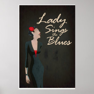 Poster Conception Originale Inspirée de Lady Sings The Bl