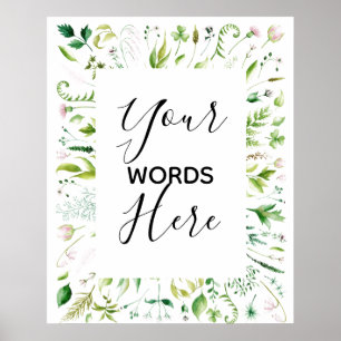 Poster conception personnalisée votre propre panneau mari