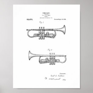 Poster Conception Pour Un Brevet De Trompette