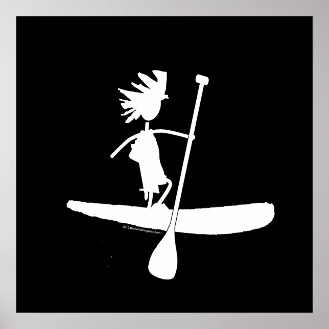 Poster Conception silhouette de la pédale (Devant)