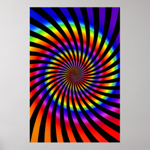 Poster : Conception spirale colorée