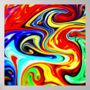 Poster Conception symphonique couleur Abstraite