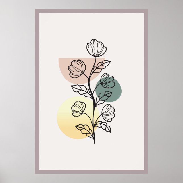 Poster Conception tendance abstraite  (Devant)