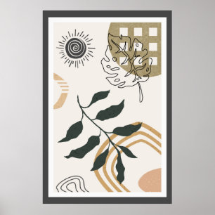 Poster Conception tendance abstraite