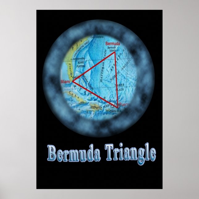 Poster conception triangulaire bermuda (Devant)