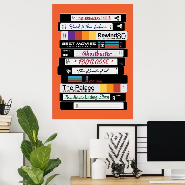 Poster Conception vidéo VHS (Bureau à domicile)