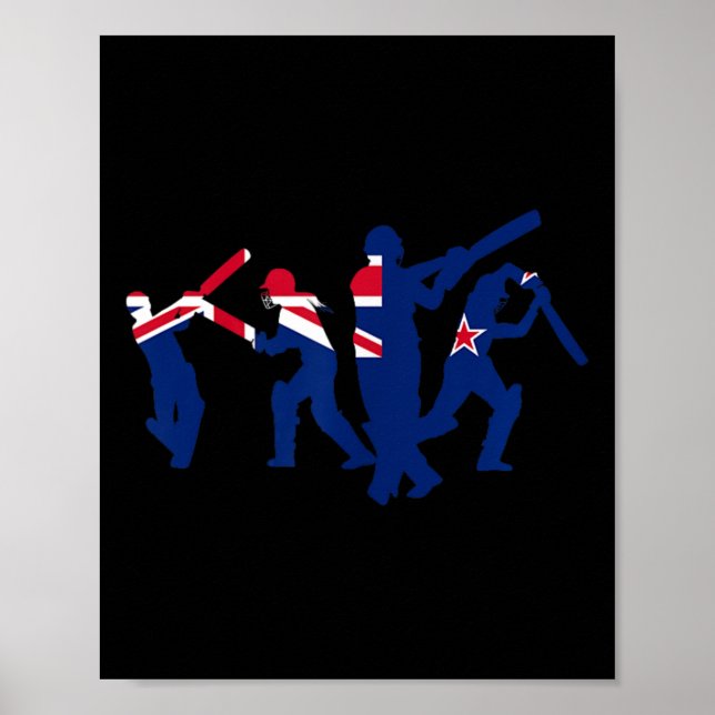 Poster Conceptions de joueur de cricket  (Devant)