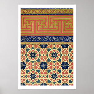 Poster Conceptions décoratives arabes (litho de couleur)