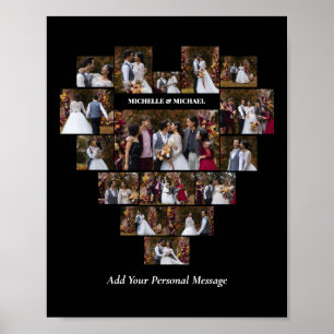 Poster Concevez votre propre coeur d'amour en forme de co