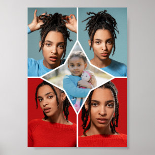 Poster Concevez Votre Propre Collage de 5 Photos