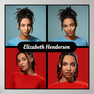 Poster Concevez votre propre collection de 4 photos