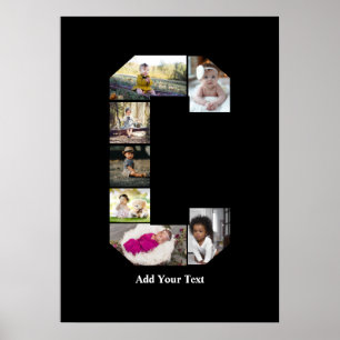 Poster Concevez votre propre lettre C Photo Collage
