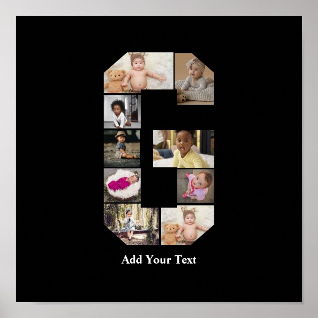 Poster Concevez votre propre lettre G photo Collage (Devant)