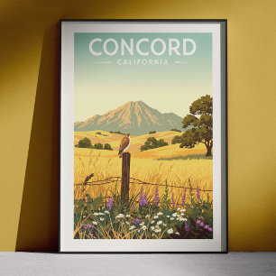 Poster Concord Californie vintage