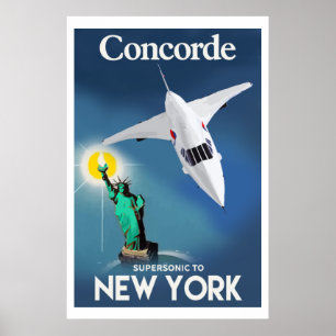 Poster Concorde à New York
