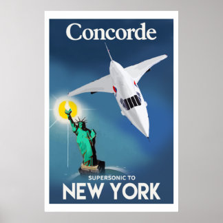 Poster Concorde à New York