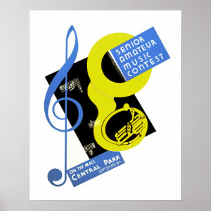 Poster Concours amateur supérieur de musique