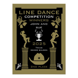 Poster Concours de danse américaine
