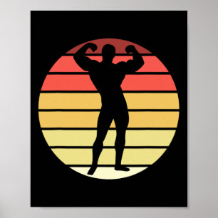 Poster Concours de musculation Moteurs de levage Physiqu