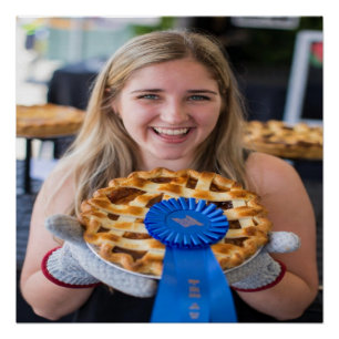 Poster Concours de pâtisserie équitable Personnaliser la