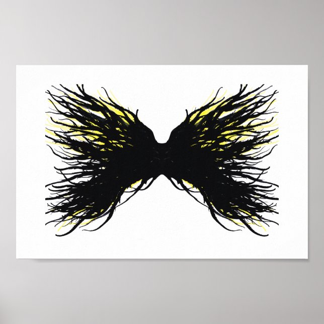 Poster Concupiscence Abstrait 7 Péchés Capitaux Art à l'e (Devant)