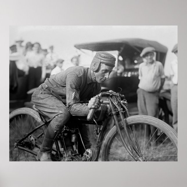 Poster Conducteur de moto Billy Denham 1922 (Devant)
