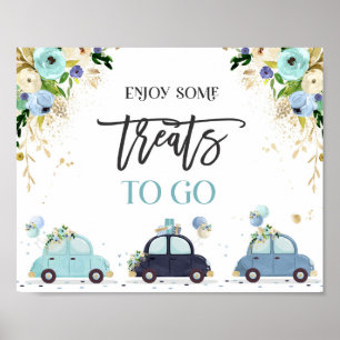 Poster Conduire par Baby shower Traiter Favoriser Signal 