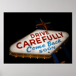 Poster Conduisez soigneusement