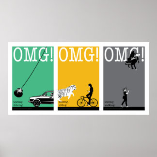 Poster conduite, équitation, marche. 4