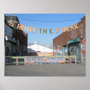 Poster Coney Island Tirer Sur L'Affiche Fantaise