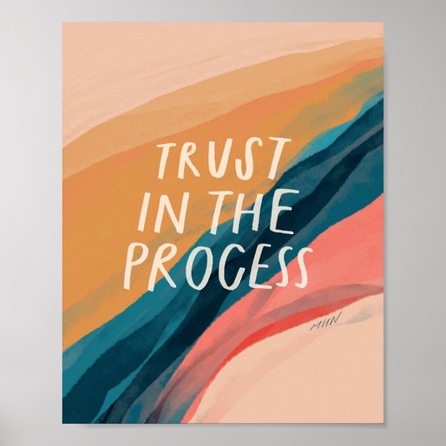 Poster Confiance dans l'affiche du processus (Devant)