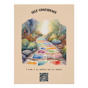 Poster Confiance en soi Affirmation positive