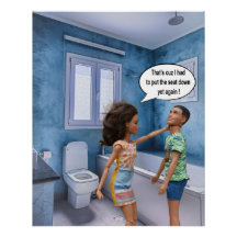 Conflit des sièges toilettes